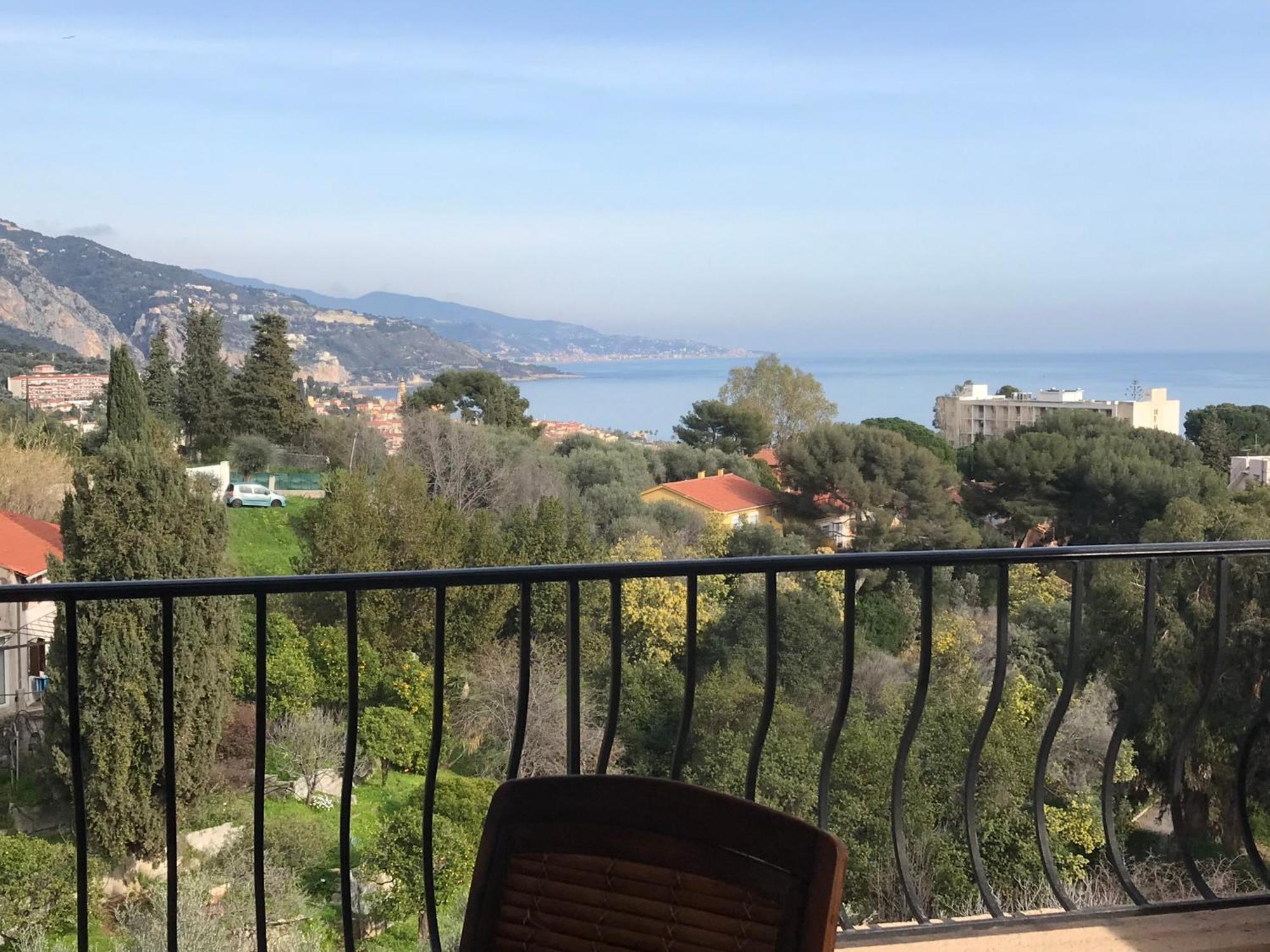 Appartement Villa Toit Terrasse Menton Extérieur photo